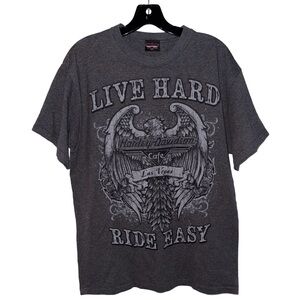 Harley-Davidson Live Hard Ride Easy Graphic Tee‎
